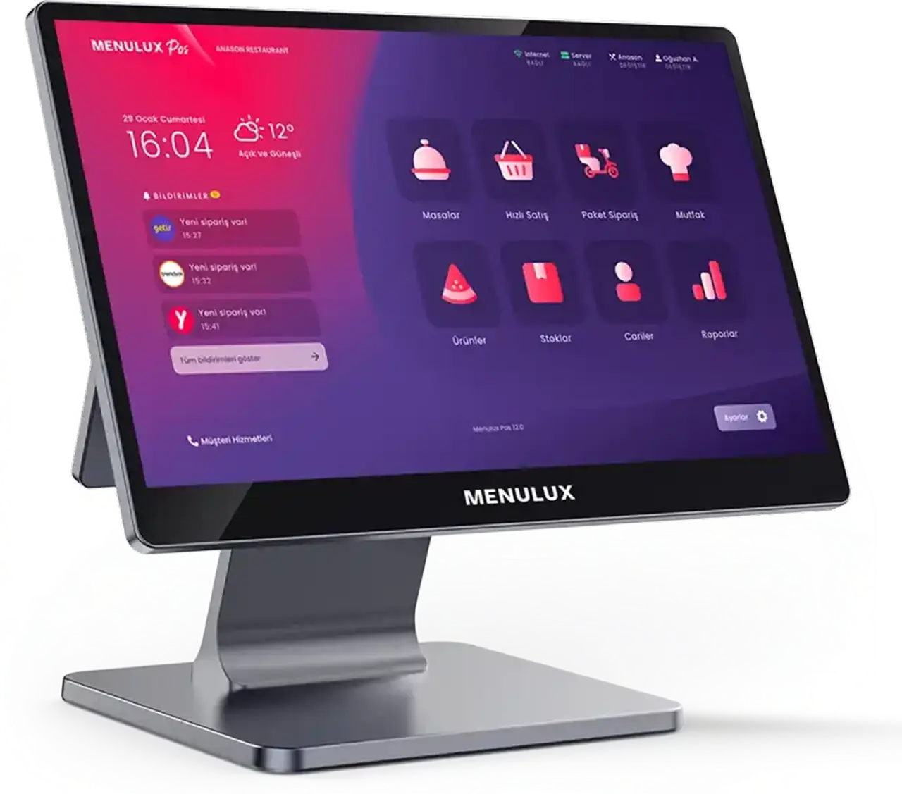 Menulux POS Sistemleri Kıbrıs yetkili bayisi Kıbrıs Mikro Destek